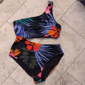 Jessica Simpson  Floral One Piece Swimsuit